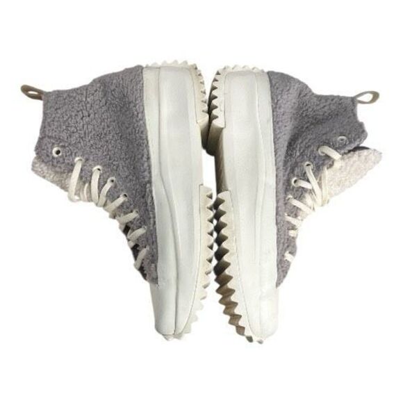 Converse Run Star Hike High Grey Sherpa Vapor Mauve Shoes 172202C Size M/8 W/9.5 - Picture 5 of 11
